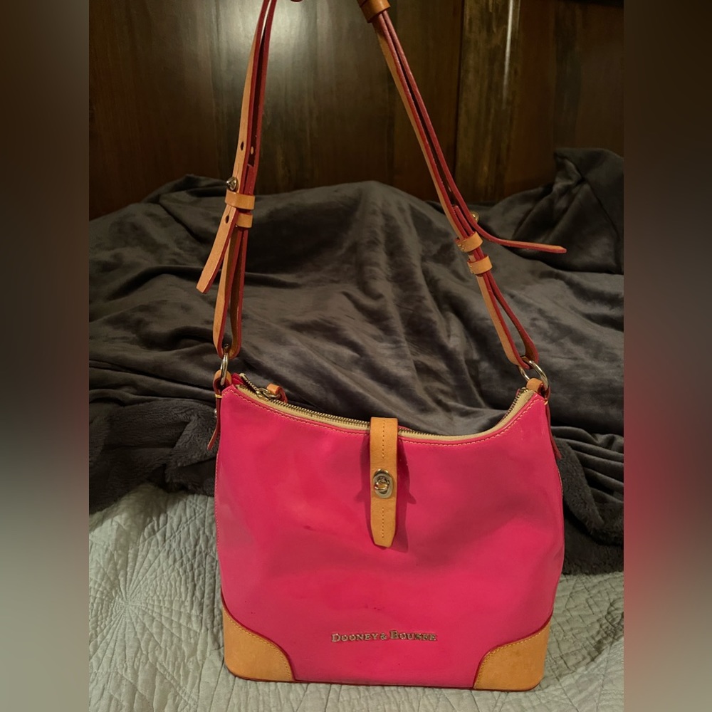 Hot Pink Patent Dooney & Bourke Hobo